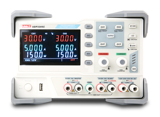 UNI-T DC τροφοδοτικό πάγκου UDP3305C, 3 κανάλια, 30V/5A, 315W