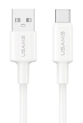 USAMS καλώδιο USB-C σε USB SJ761, 3A 18W, 480Mbps, 1m, λευκό