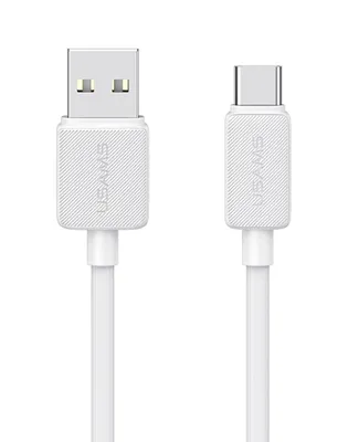 USAMS καλώδιο USB-C σε USB US-SJ688, 3A, 480Mbps, 1m, λευκό