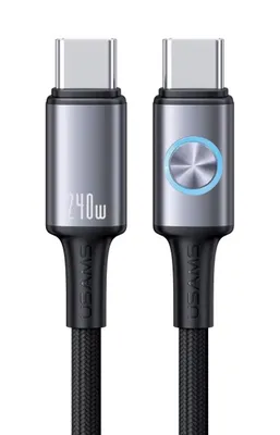 USAMS καλώδιο USB-C SJ751, 240W, 480Mbps, 1.2m, μαύρο