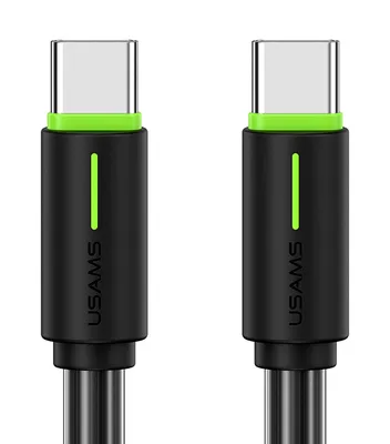 USAMS καλώδιο USB-C US-SJ734, 60W, 480Mbps, 1m, μαύρο