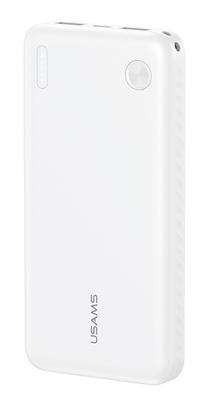 USAMS power bank CD253, 2x θύρες εξόδου, 10000mAh, 10W, λευκό
