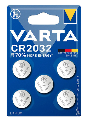 VARTA μπαταρία λιθίου CR2032, 3V, 5τμχ