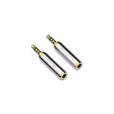 VENTION 2.5mm Male to 3.5mm Female Audio Adapter Silvery Metal Type (VAB-S02) (VENVAB-S02)