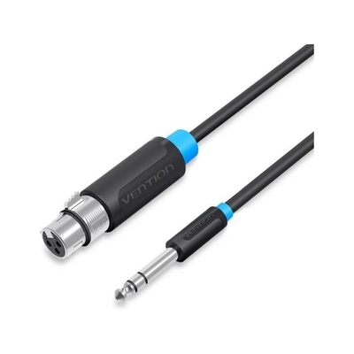 VENTION 6.5mm Male to XLR Female Audio Cable 15M Black (BBEBN) (VENBBEBN)