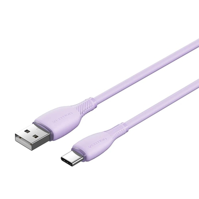 VENTION USB 2.0 A Male to C Male 3A Cable 0.25M White PVC Type (CTWWC) (VENCTWWC)