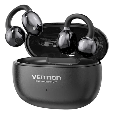 VENTION Wireless Bluetooth Open Ear Headphones ECHO CLIP A11 Black (NBWB0-ID) (VENNBWB0-ID)