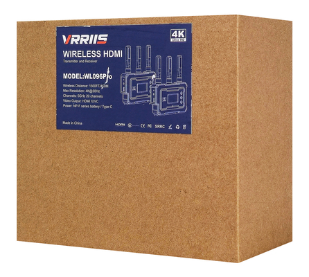 VRRIIS HDMI σύστημα ασύρματης μετάδοσης βίντεο WL096 Pro, 4K, 5GHz, έως 450m