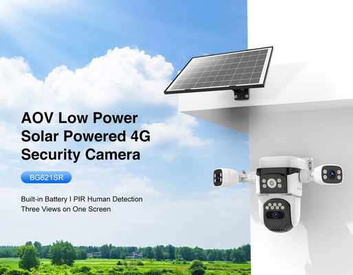 VSTARCAM smart ηλιακή κάμερα BG621SR, triple lens, 2MP, 4G, SD, PTZ, IP66