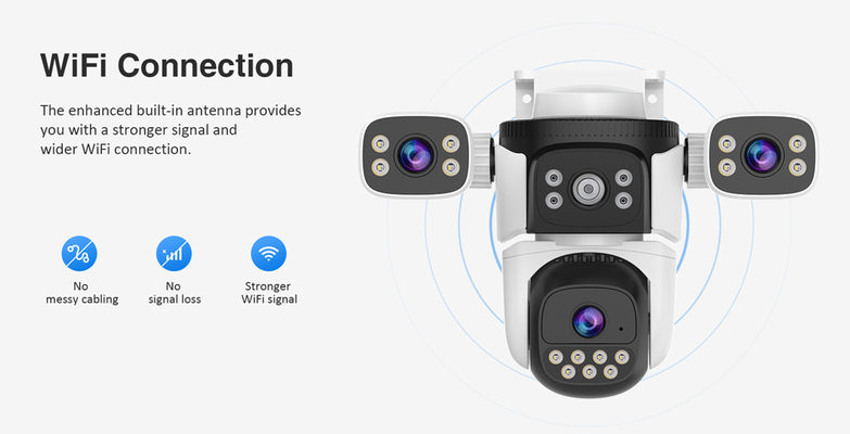 VSTARCAM smart κάμερα CS621SR, triple lens, 2MP, WiFi, SD, PTZ, IP66