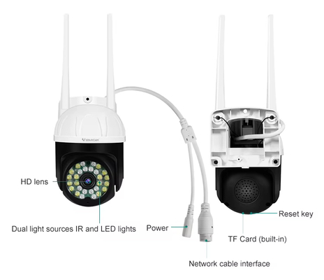 VSTARCAM smart κάμερα CS662, 3MP, WiFi, PTZ, SD, IP66
