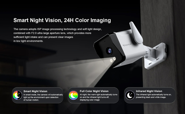 VSTARCAM smart κάμερα TS3, 3MP, WiFi, SD, IP66