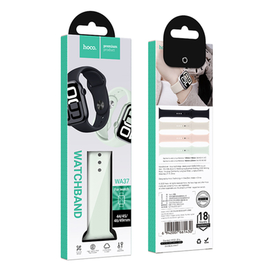 Watchband Hoco WA37 44/45/46/49mm Fluorine Rubber για Apple Watch series 1/2/3/4/5/6/7/8/9/se/ultra1/ultra2 Light Lotus