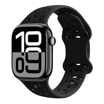 Watchband Hoco WA38 Time Series 44/45/46/49mm Silicon Strap για Apple Watch series 1/2/3/4/5/6/7/8/9/se/ultra1/ultra2 Μαύρο
