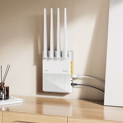 Wifi Router Hoco HI31 Wifi5 1200Mbps 2.4GHz 4 x 5dBi Λευκό