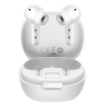 Wireless Hands Free Hoco EQ100 Intelligent TWS Dual Mic v6.0 500mAh 10h Λειτουργίας και AI Μετάφραση σε 134 Γλώσσες με Βάση Κινητού Λευκά