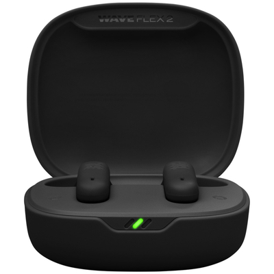 Wireless Hands Free JBL Wave Flex 2 Earbud TWS με Pure Bass ANC έως 40 Ώρες Λειτουργίας BT v5.3 IP54 και Fast Charge Θήκη Μαύρο