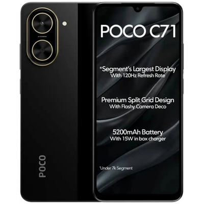 Xiaomi Poco C71 4G Dual Sim 6.88" 4GB/128GB Black