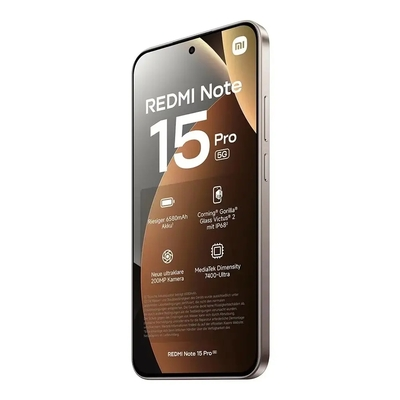 Xiaomi Redmi Note 15 Pro 5G Dual Sim 6.83" 8GB/512GB IP68 Titanium Color