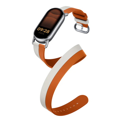 Xiaomi Smart Band 9 Leather Strap White&Orange BHR8724GL