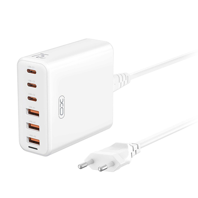 XO XO L133 (EU) 75W GAN 3A + 3C FAST CHARGER WITH 1.5m POWER CORD