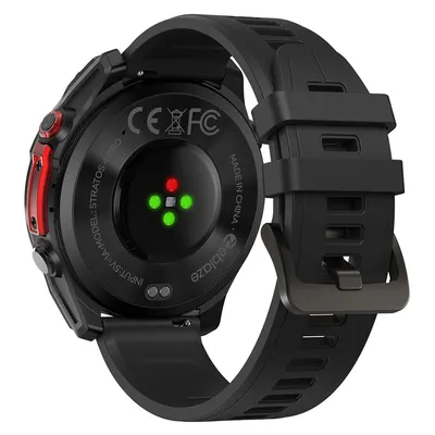 ZEBLAZE smartwatch Stratos 4 Pro με φακό, heart rate, 1.43" AMOLED, GPS, 5 ΑΤΜ, μαύρο