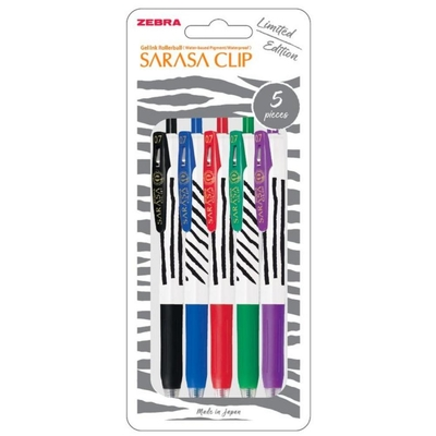 Zebra Sarasa Clip 0.7 Gel Pen Set (ZB-48296) (ZEB48296)