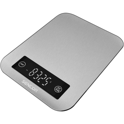 Ζυγαριά Κουζίνας 10kg Led Sencor SKS 7100SS Ασημί